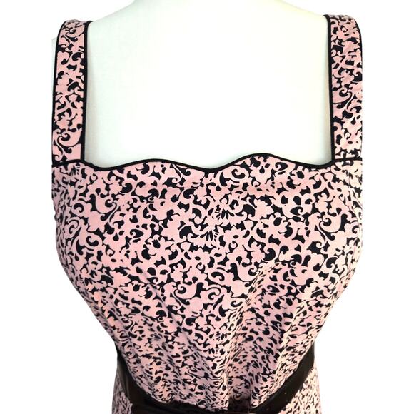 Womens misses M medium dress sz 8 padded lined sleeveless with or with out belt - Picture 4 of 8